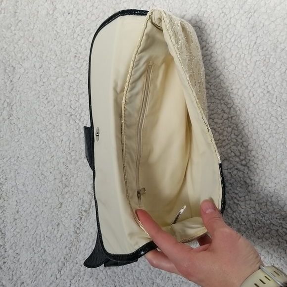 Lace & Leather Clutch - Picture 4 of 5